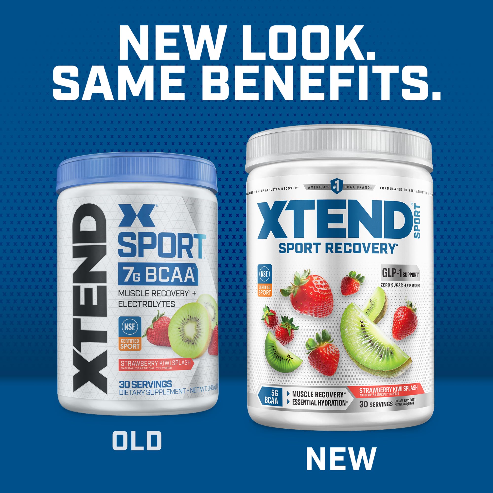 Xtend BCAA Powder 345g scoop with powder