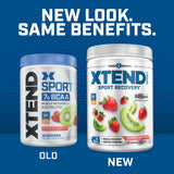 Xtend BCAA Powder 345g scoop with powder