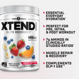 Xtend BCAA Powder 374g close-up of powder texture