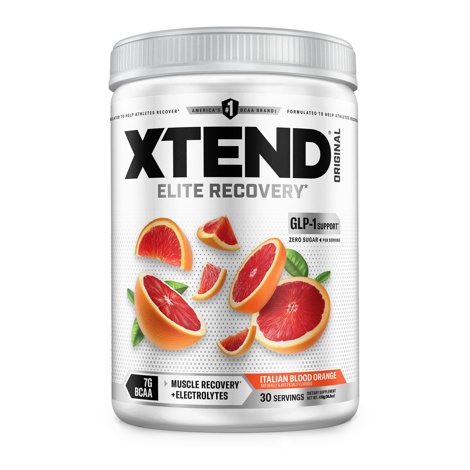 Xtend BCAA Powder 374g front view with packaging