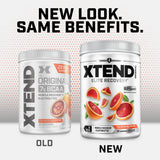 Xtend BCAA Powder 374g with a scoop for serving size