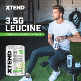 Xtend BCAA Powder 405g side view with nutritional information
