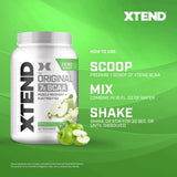 Xtend BCAA Powder packaging on a shelf