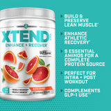 Xtend Essential Amino Acids Powder 340g mixed in a glass