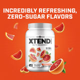 Xtend Original BCAAs 1278g displayed with workout gear