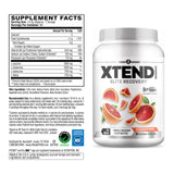 Xtend Original BCAAs 1278g side view showing nutritional information