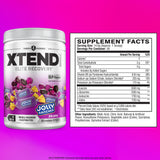 Xtend Original BCAAs 420g side view showing flavours
