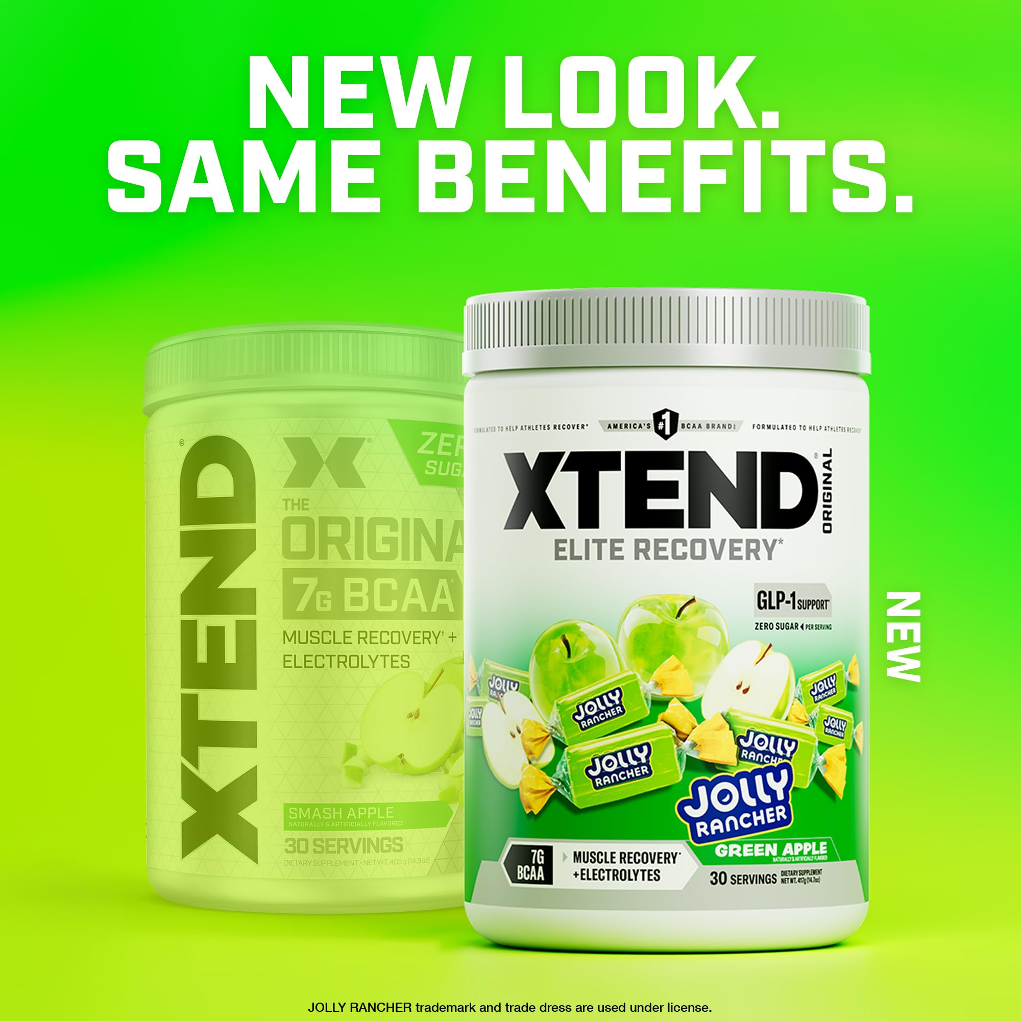 Xtend Original BCAAs 420g with different flavour options displayed