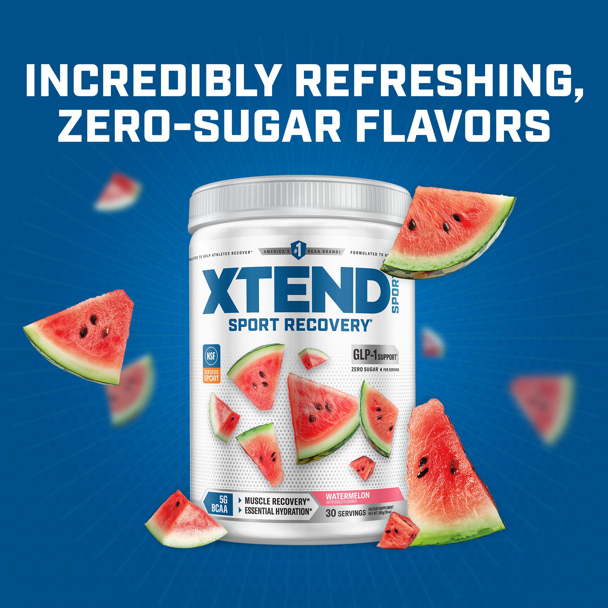 Xtend Sport BCAAs 283g back view with ingredients list