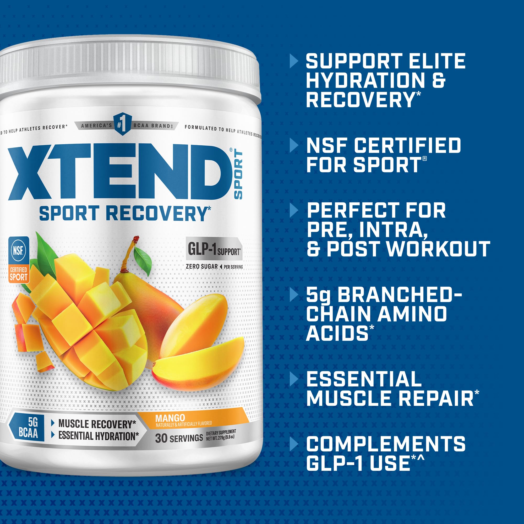 Xtend Sport BCAAs 283g scoop with powder