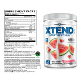 Xtend Sport BCAAs 283g side view showing nutritional information