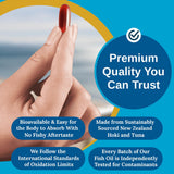 Xtendlife CoQ10 Fish Oil Softgels side view with dosage details