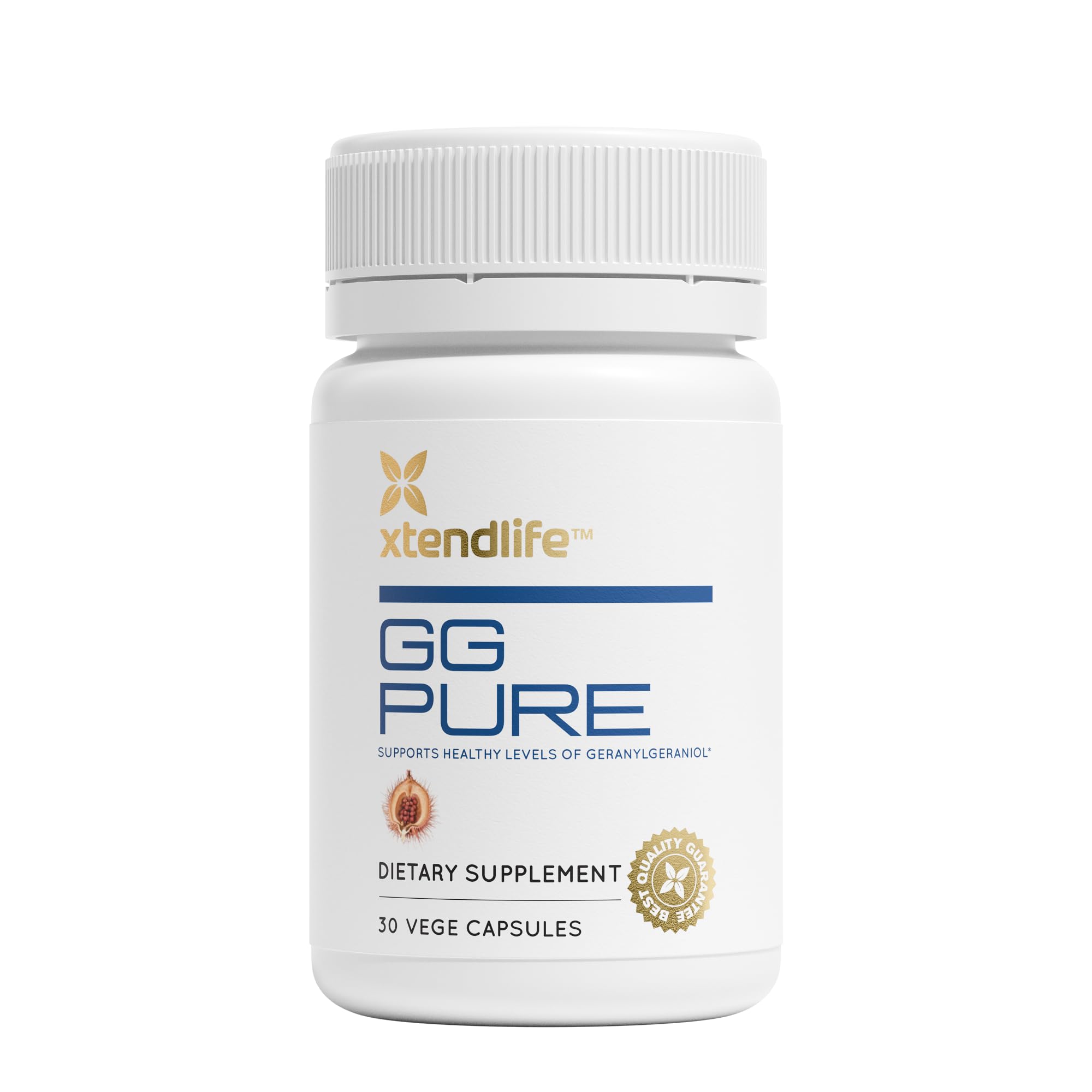 Xtendlife CoQ10 GG Pure Supplement 30 Capsules front view