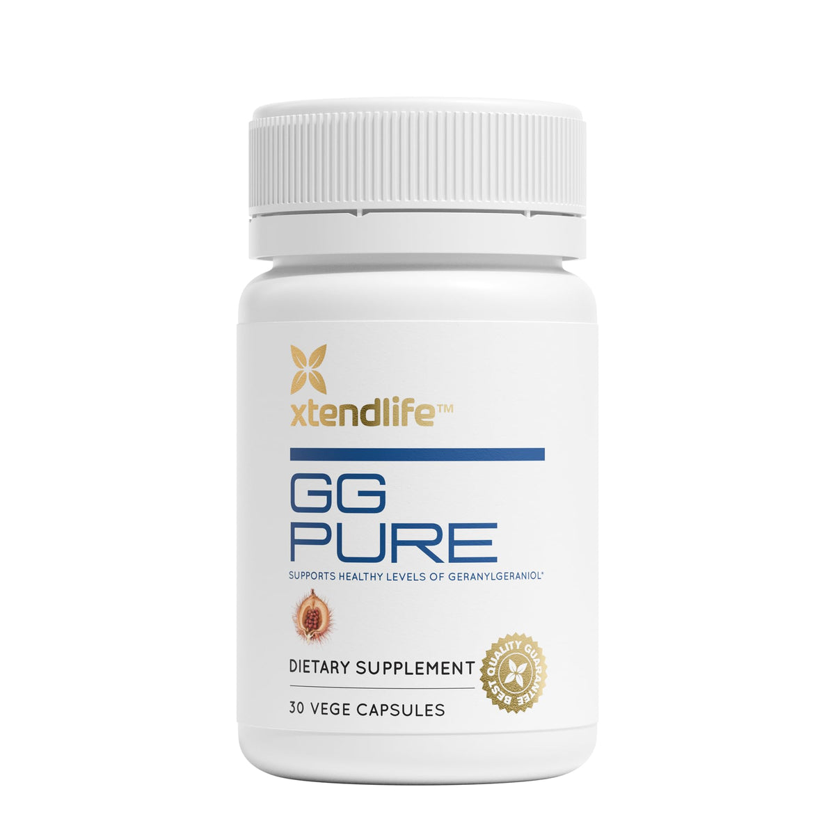 Xtendlife CoQ10 GG Pure Supplement 30 Capsules front view