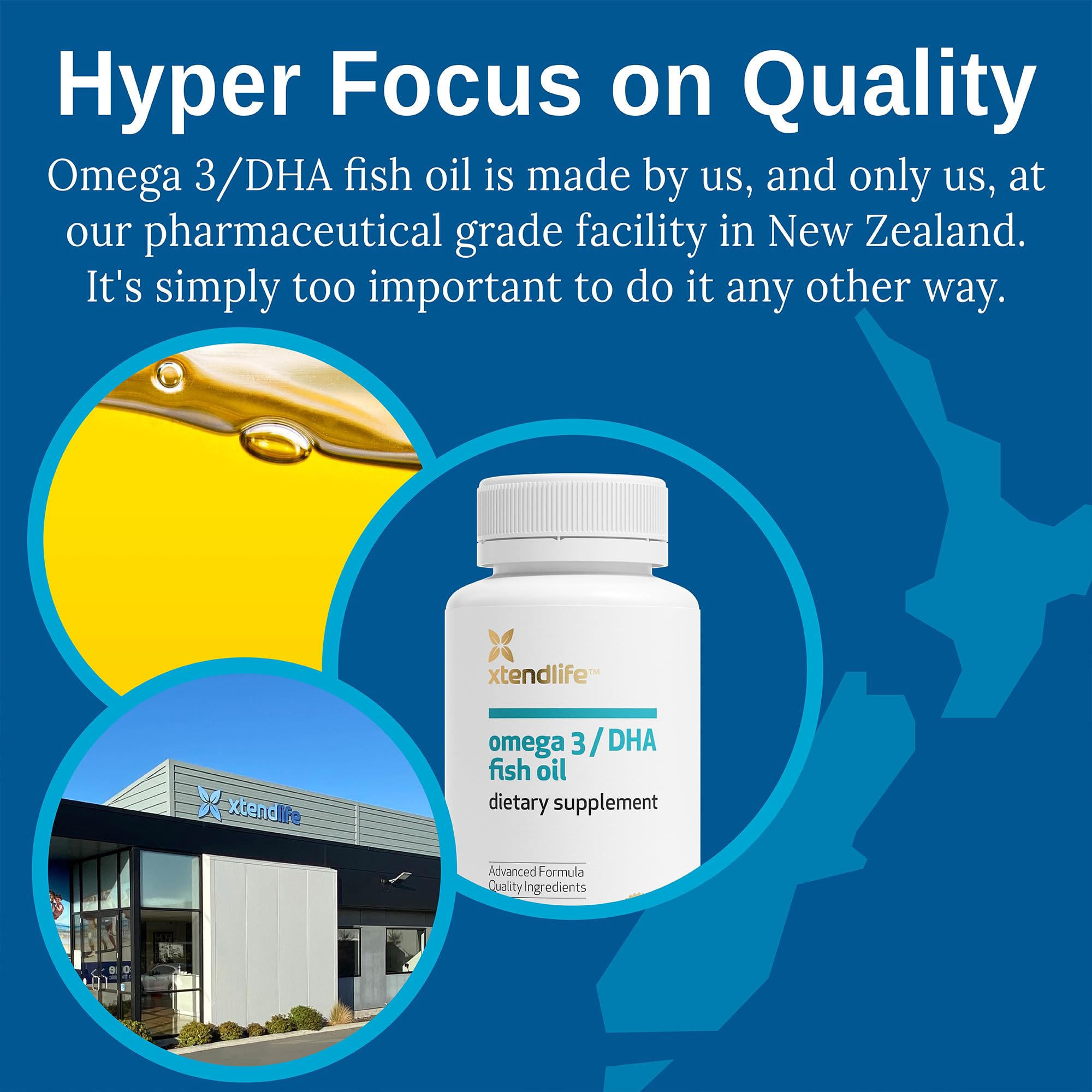 Xtendlife Omega-3 Fish Oil Softgels with a measuring spoon