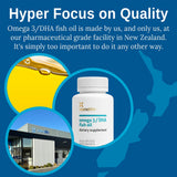 Xtendlife Omega-3 Fish Oil Softgels with a measuring spoon