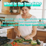 XYFSZDQJZHG Iron Fish Cooking Tool in boiling water