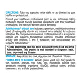 XYMOGEN ActivNutrients No Iron Multivitamin ingredients list