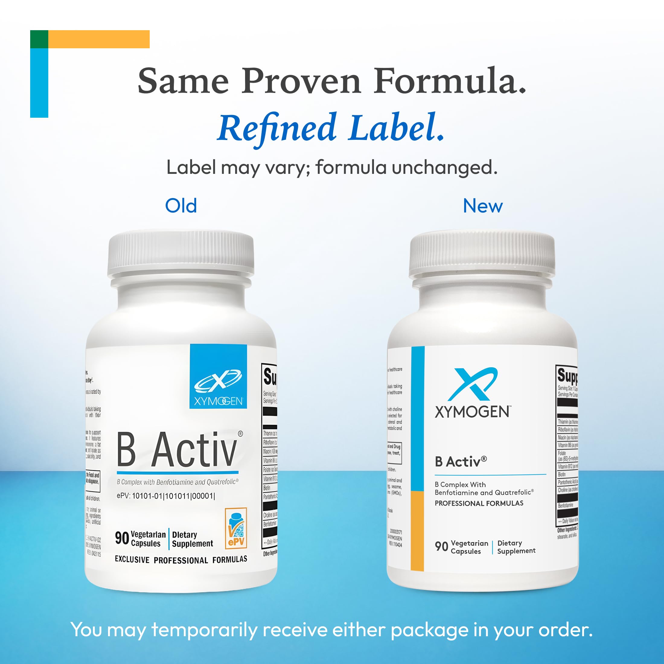 XYMOGEN B Activ B-Complex Supplement capsule close-up