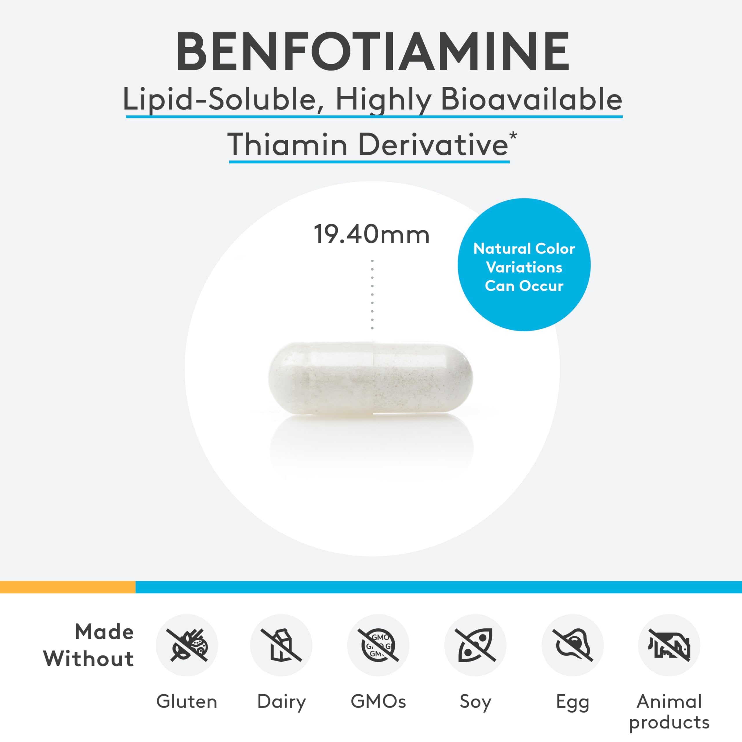 XYMOGEN Benfotiamine B1 Supplement 300 mg packaging
