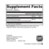 XYMOGEN Bio C 1:1 Vitamin C 500mg capsule bottle side view