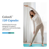 XYMOGEN ColonX Triphala daily Support Capsules on a kitchen counter