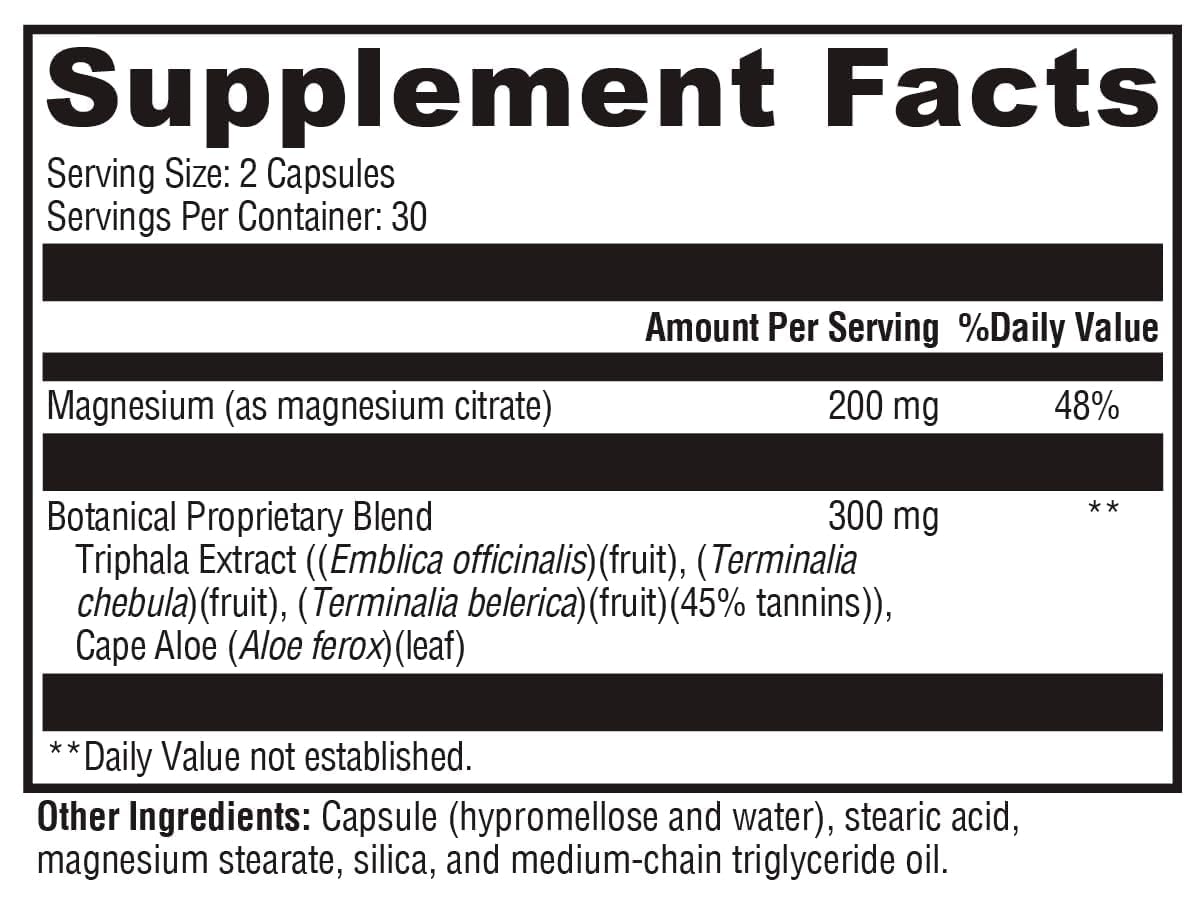 XYMOGEN ColonX Triphala Supplement side view