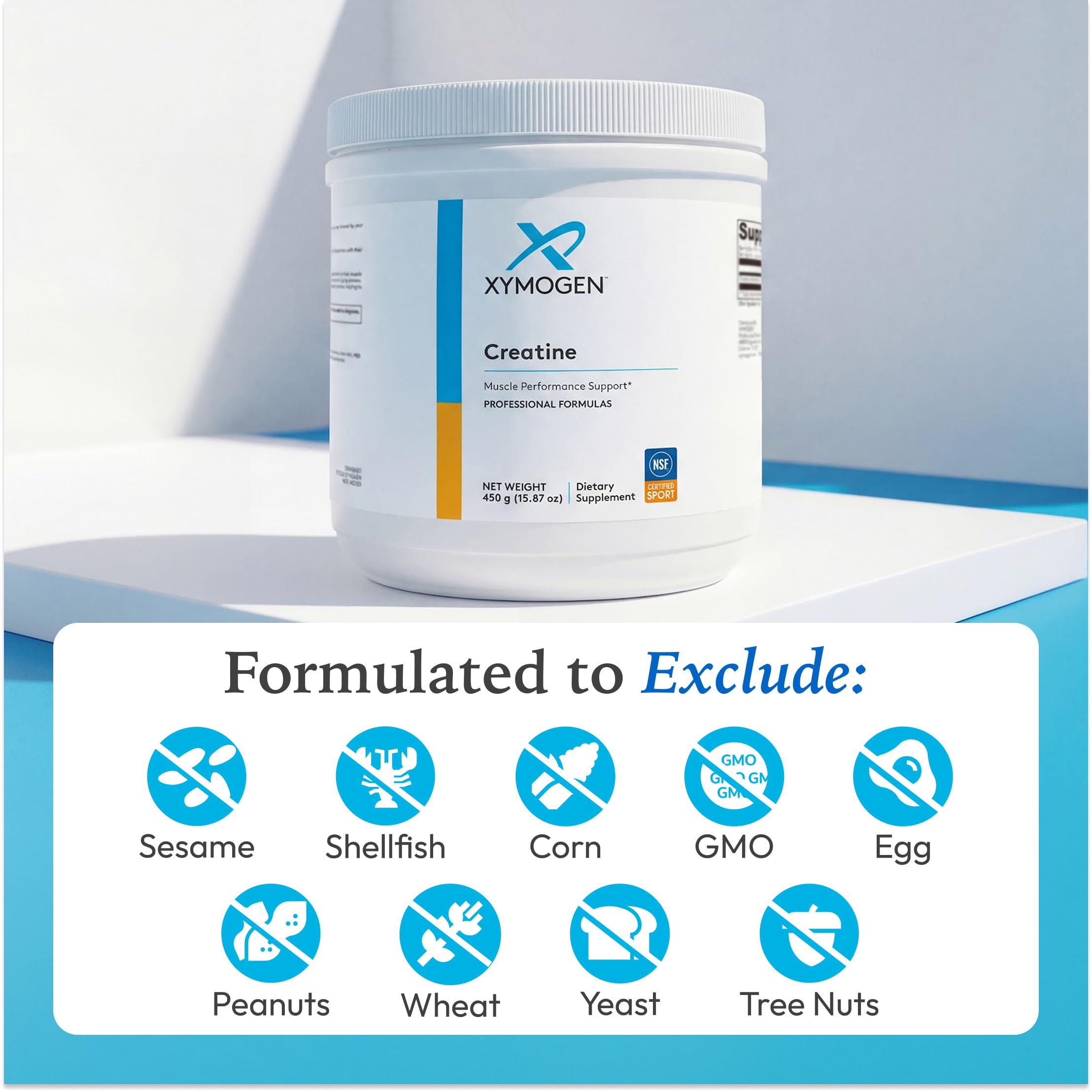 XYMOGEN Creatine Powder nutritional information