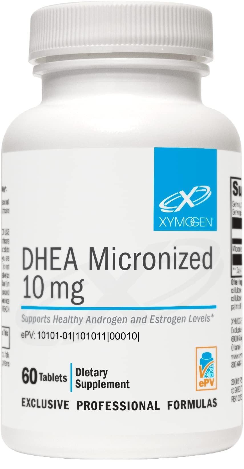 XYMOGEN DHEA Micronized Support 41g tablet front view