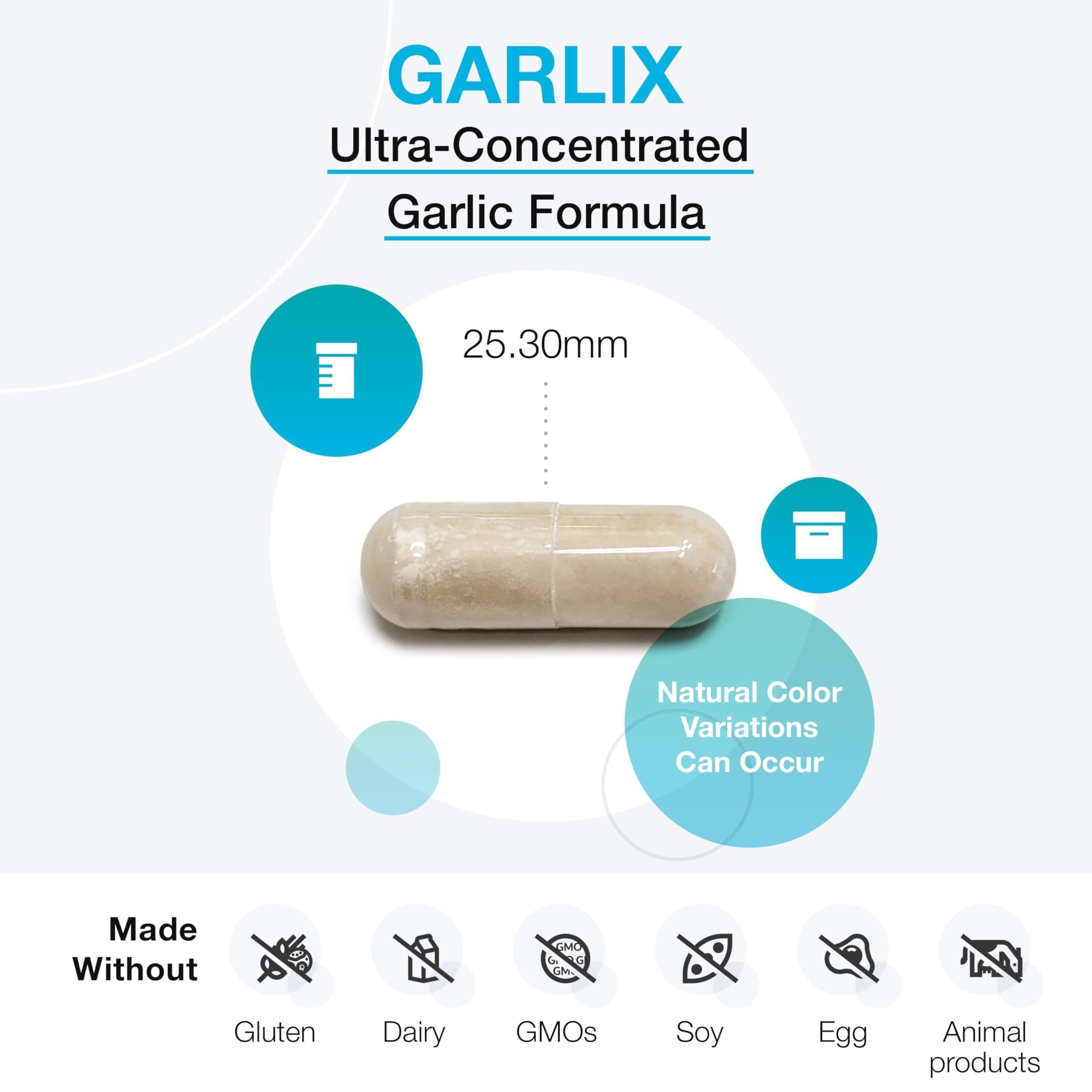XYMOGEN GarliX supplement capsules close-up