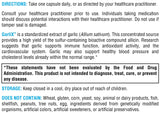 XYMOGEN GarliX supplement ingredients list