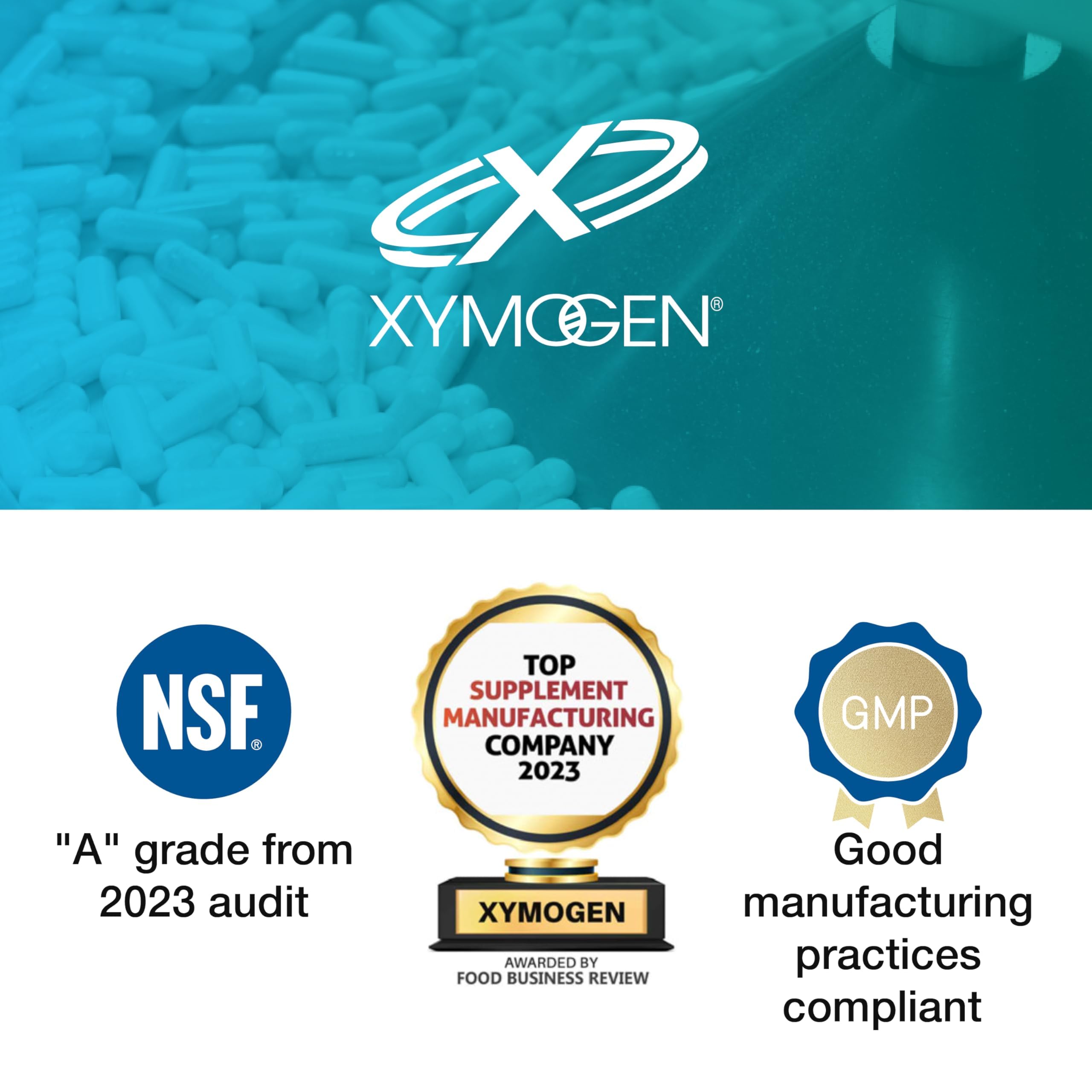 XYMOGEN GastrAcid Multi-Enzymes 109g capsule close-up