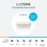 XYMOGEN L-Lysine capsule showing contents