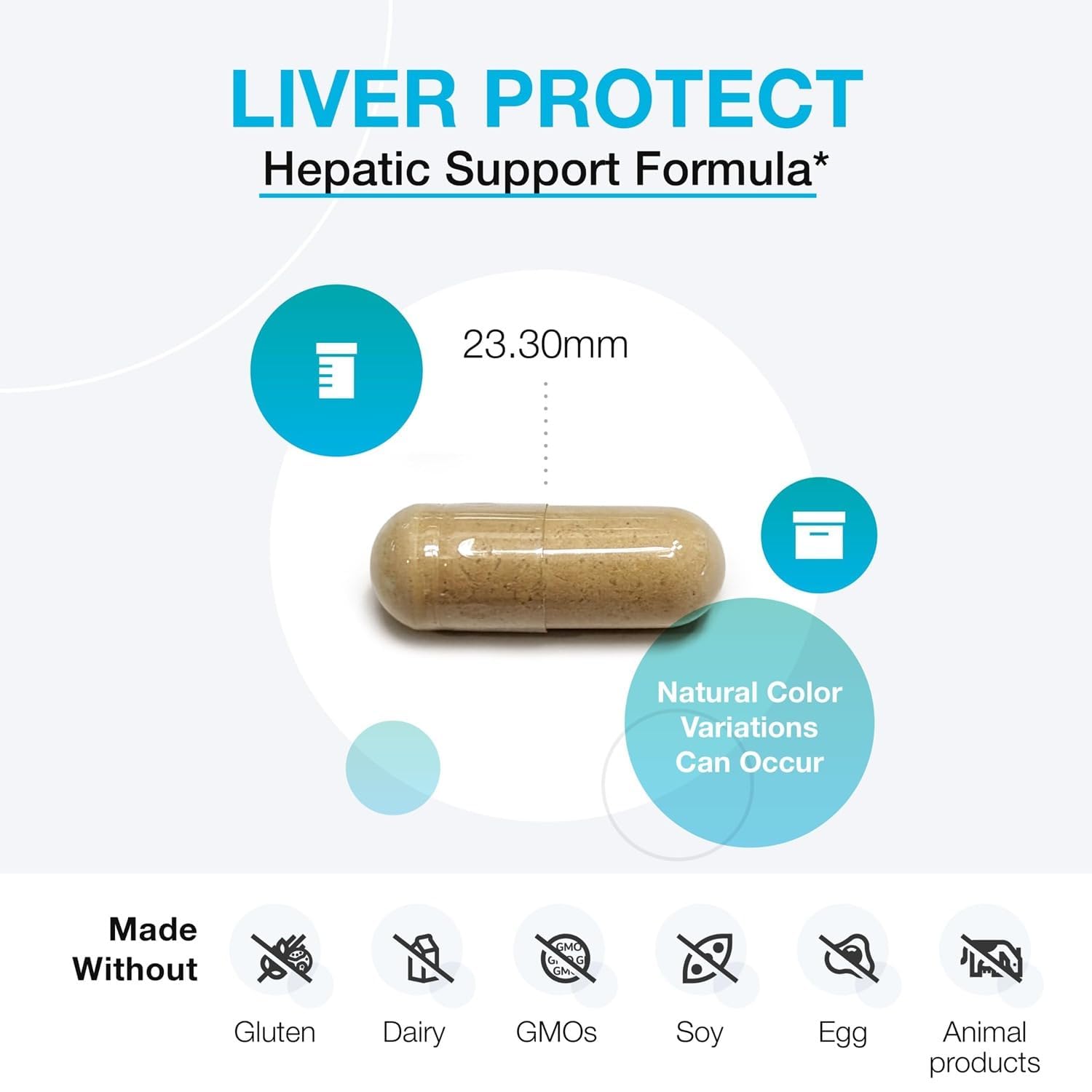 XYMOGEN Liver Protect Milk Thistle Supplement on a wooden table
