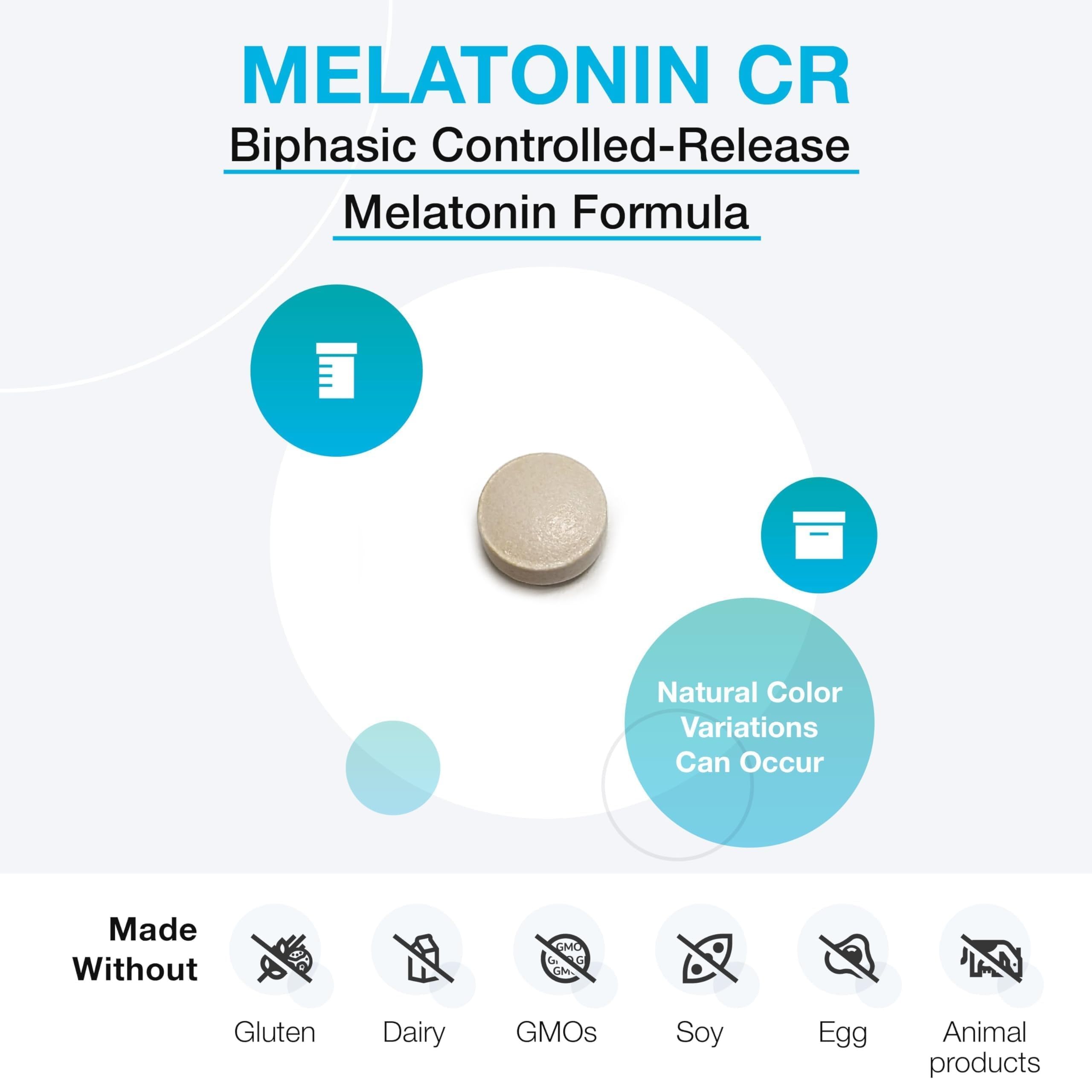 XYMOGEN Melatonin CR capsules in a hand