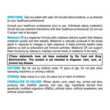 XYMOGEN Melatonin CR capsules with ingredients list