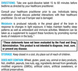 XYMOGEN Melatonin Peppermint Quick-Dissolve Tablets close-up