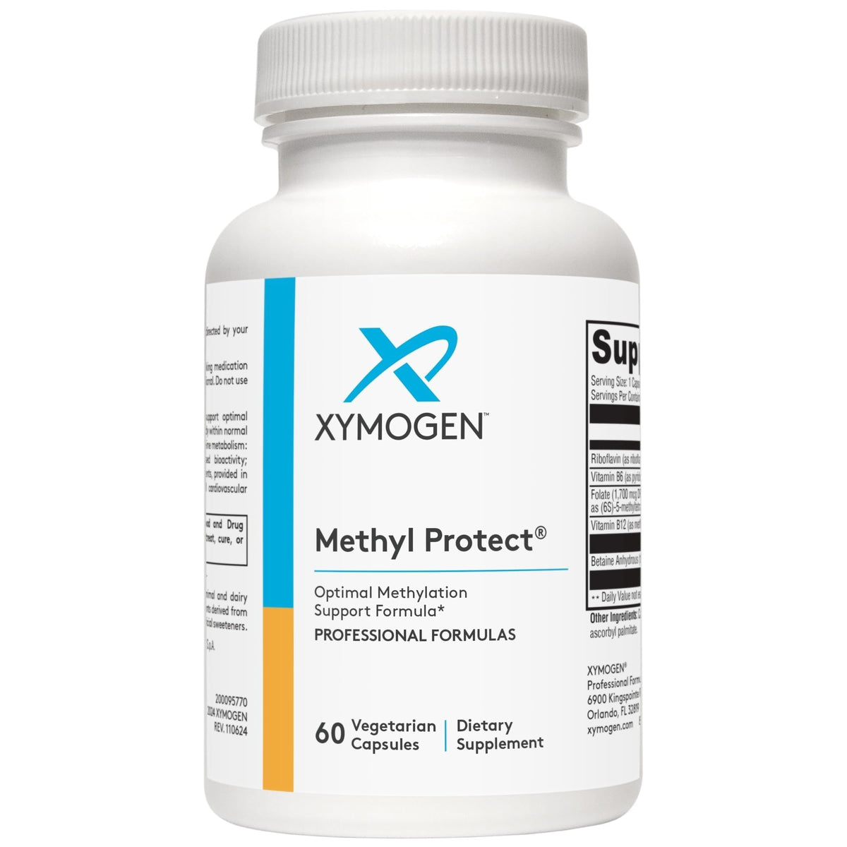 XYMOGEN Methyl Protect B12 supplement capsules front view