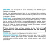 XYMOGEN Methyl Protect B12 supplement capsules on a wooden surface