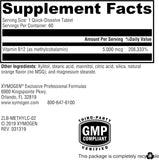 XYMOGEN Methylcobalamin B12 Supplement side view