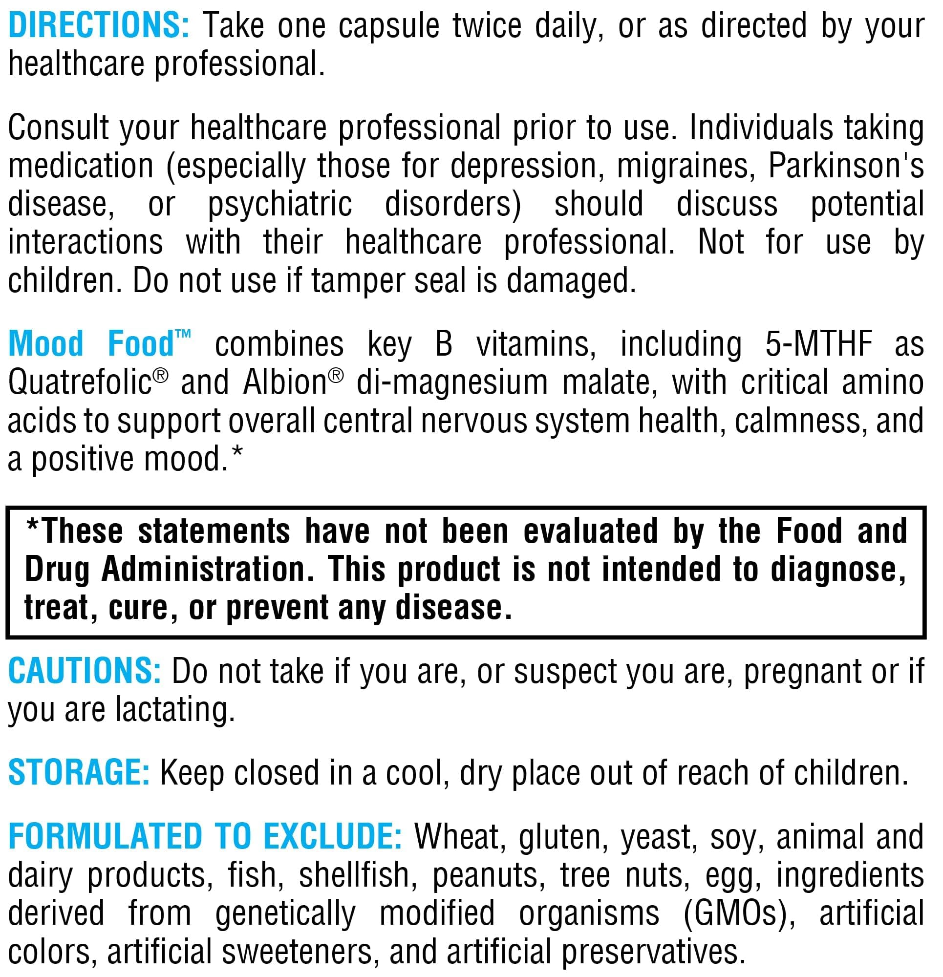 XYMOGEN Mood Food 5-HTP Supplement opened bottle