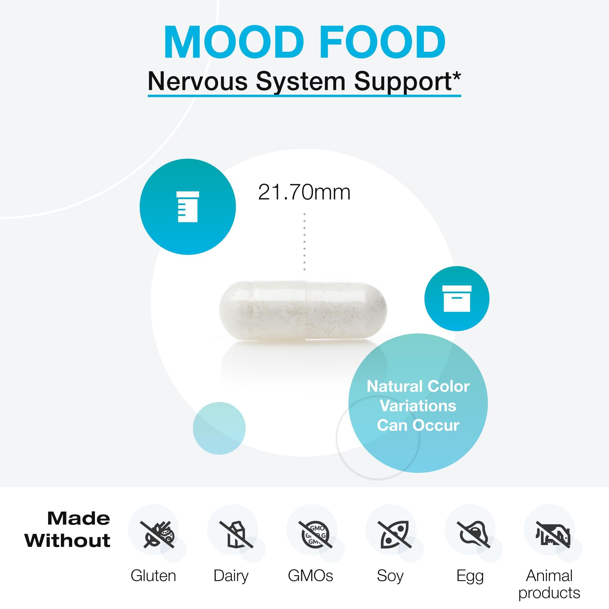 XYMOGEN Mood Food 5-HTP Supplement with fresh fruits