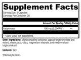 XYMOGEN Nattokinase Enzyme Formula 20,000 FU nutritional facts