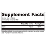 XYMOGEN NiaVasc 500mg Niacin supplement packaging