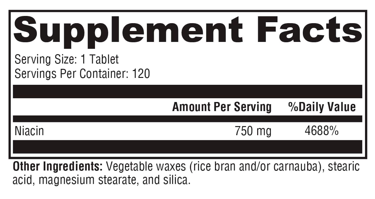 XYMOGEN NiaVasc 500mg Niacin supplement side view