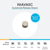 XYMOGEN NiaVasc 500mg Niacin supplement with measuring spoon