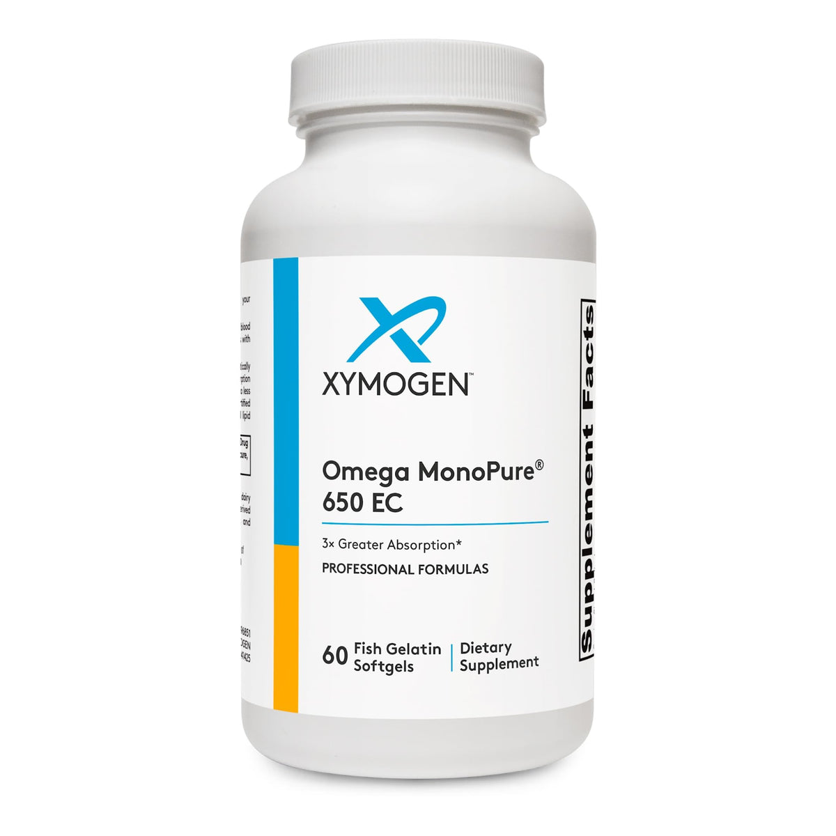 XYMOGEN Omega MonoPure 650 EC Fish Oil Supplement front view