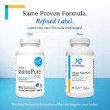 XYMOGEN Omega MonoPure 650 EC Fish Oil Supplement softgels close-up