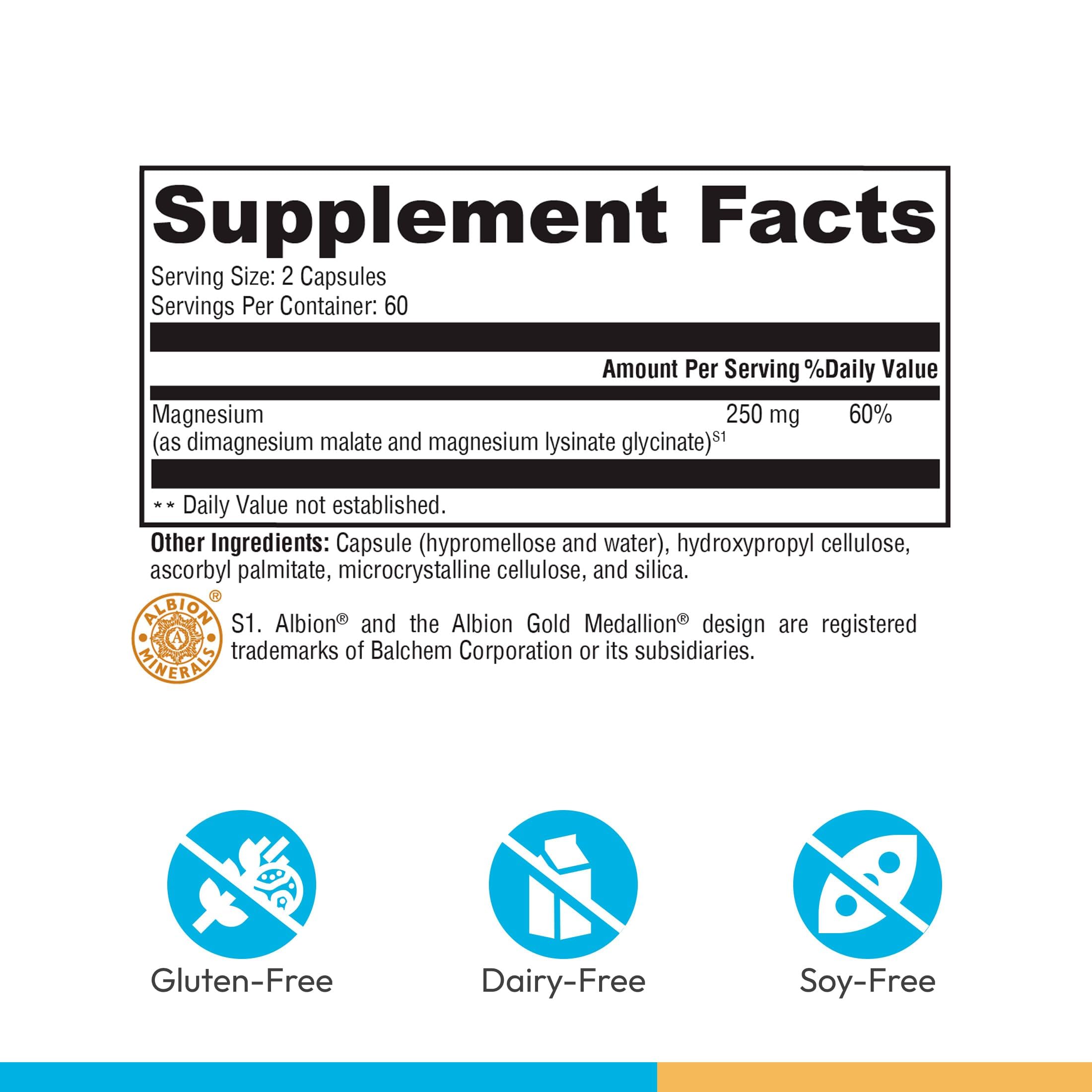 XYMOGEN OptiMag 125 Magnesium Supplement side view