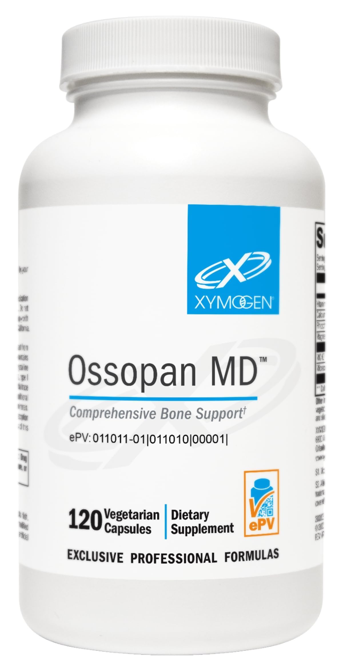 XYMOGEN Ossopan MD Calcium Supplement 120 Capsules front view